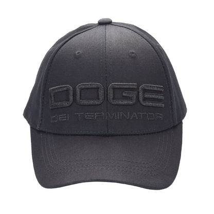 DOGE “Department of Government Efficiency” Cap ‒ Black / Musk-Ramaswamy Embroidery