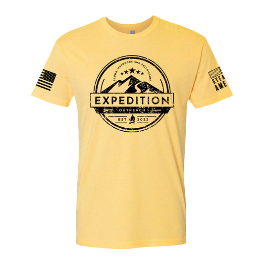 Expedition Outreach Logo, Short Sleeve, Banana Cream