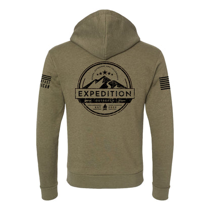 Expedition Outreach - Hoodie, Heather Military Green