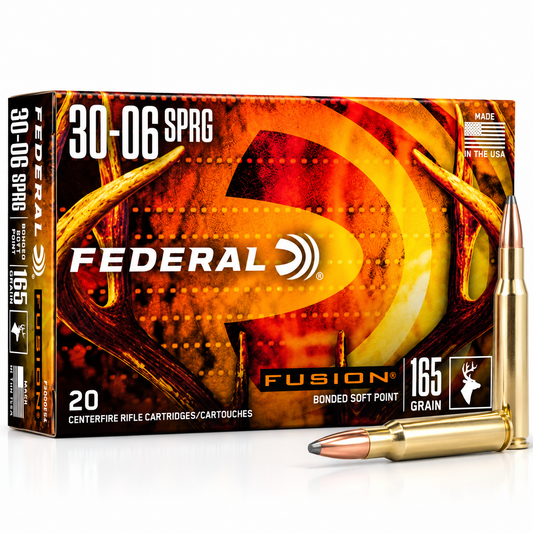 .30-06 Springfield | Federal F3006FS2 | 165 gr. | Fusion® Soft Point | 20 Rounds