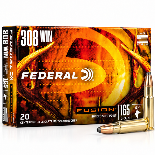 .308 Win. | Federal F308FS2 | 165 gr. | Fusion® Soft Point | 20 Rounds