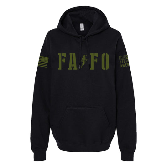 FAFO, SoftStyle Hoodie, Black