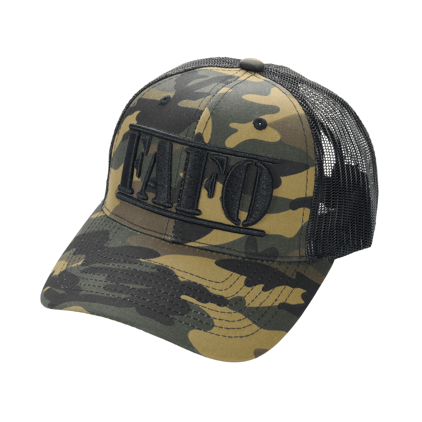 FAFO Trucker Cap (F*ck Around & Find Out) – Camo Mesh Back Hat, Tactical Outdoor Statement