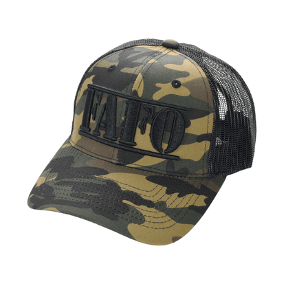 FAFO Trucker Cap (F*ck Around & Find Out) – Camo Mesh Back Hat, Tactical Outdoor Statement