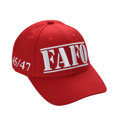 FAFO President Trump Cap – Premium Cotton Twill Patriot Hat, Red