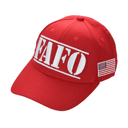 FAFO President Trump Cap – Premium Cotton Twill Patriot Hat, Red