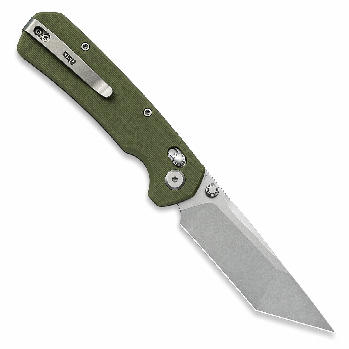 GEO Knife - Blaze - GEO2503H | Crossbar Lock | 3.3" Bohler M390 Stonewash | Green G10