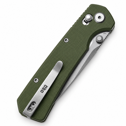 GEO Knife - Blaze - GEO2503H | Crossbar Lock | 3.3" Bohler M390 Stonewash | Green G10