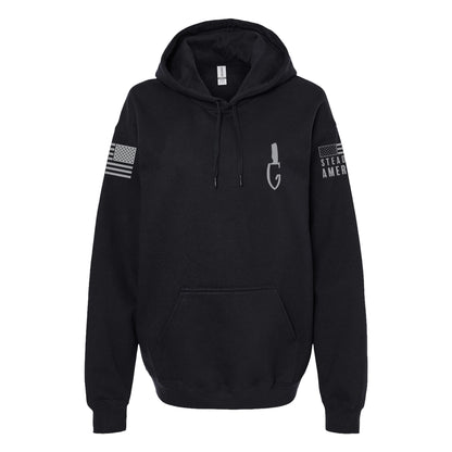Gentry Custom Knives / Pocket Muk, SoftStyle Hoodie, Black