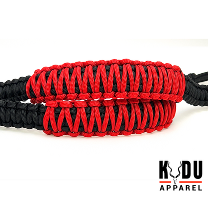 Paracord, Vehicle Grab Handle, Package of 2, Black / Imperial Red