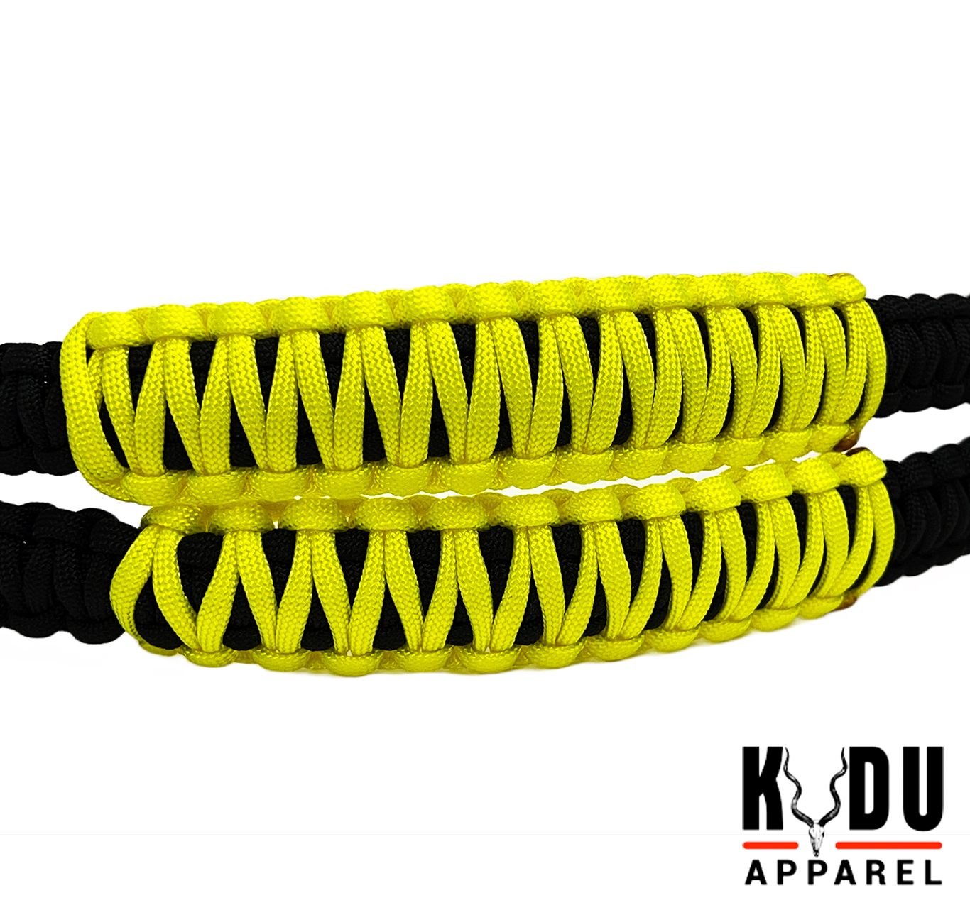 Paracord, Vehicle Grab Handle, Package of 2, Black / Neon Yellow