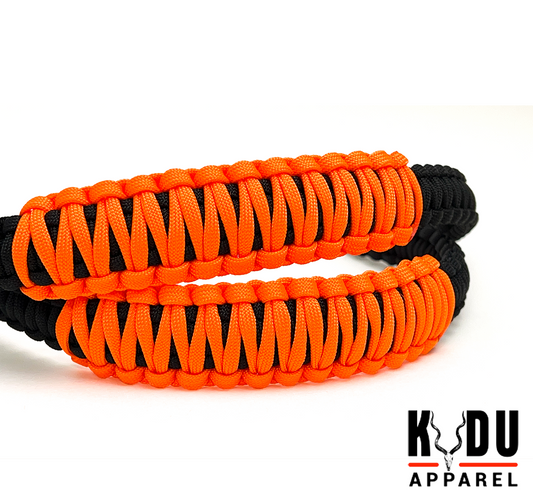 Paracord, Vehicle Grab Handle, Package of 2, Black / Neon Orange