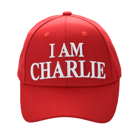 I Am Charlie Embroidered Cap | Patriotic Hat with Hook & Loop Closure – Charlie Kirk