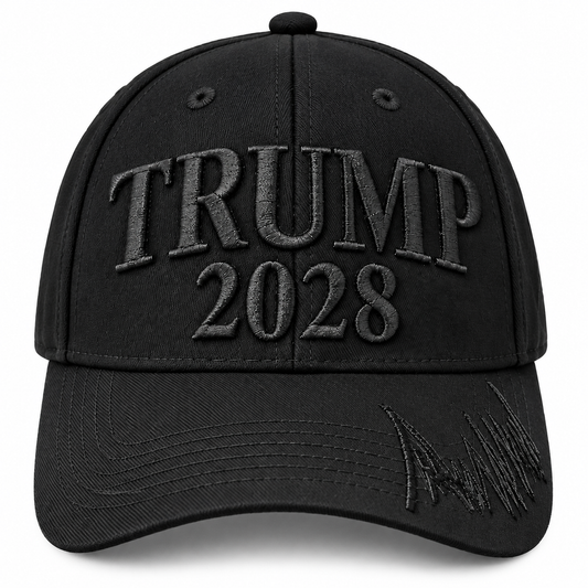 Trump 2028 President in Black