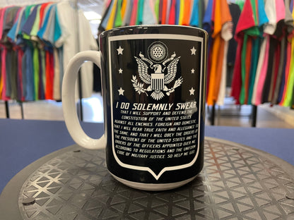 Coffee Mug, Ceramic, 15 oz., Oath of Enlistment
