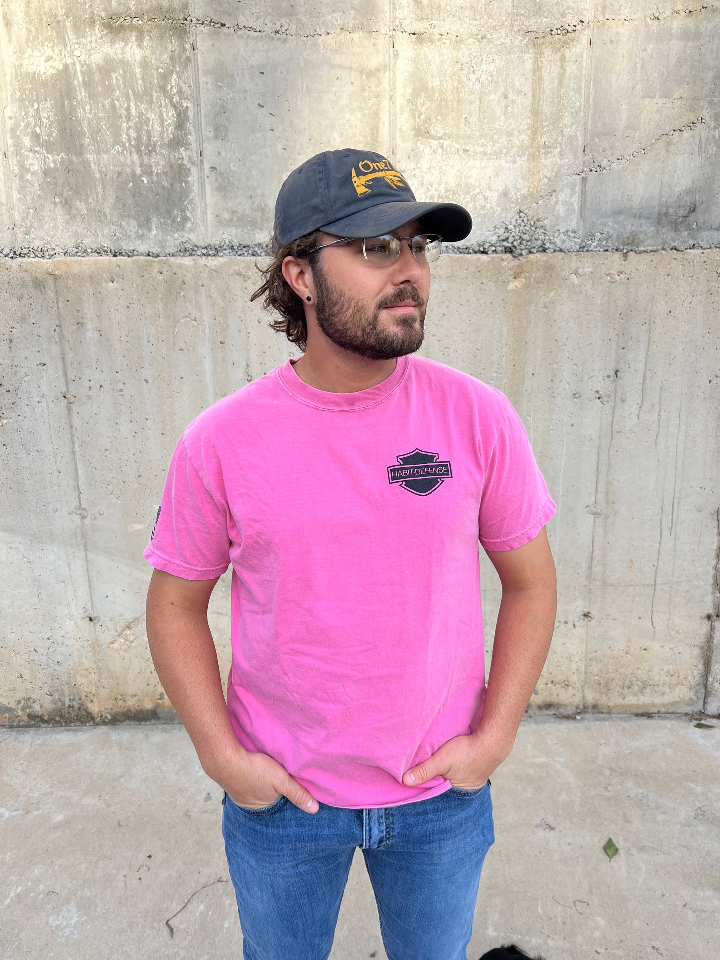 Habit Defense Shield Logo / Lion of Judah T-Shirt, Comfort Colors (Crunchberry)