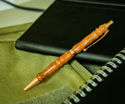 Pen, Handmade Pen #052, Click, Camel Thorn, Copper