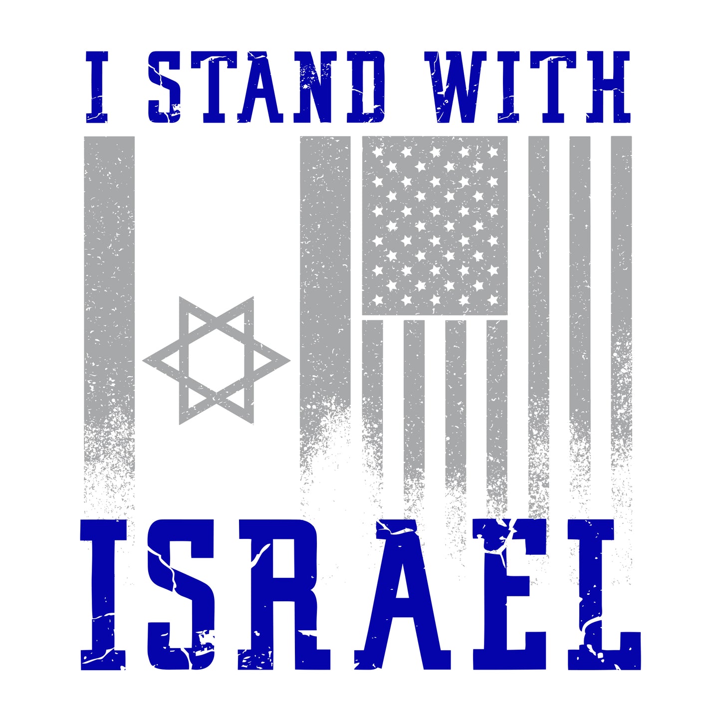 I Stand With Israel, UV DTF 3D PermaSticker