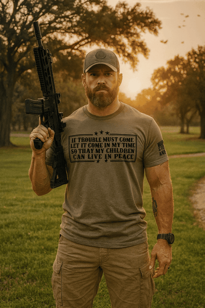 If Trouble Must Come Shirt – Patriotic Christian T-Shirt, Thomas Paine Quote Tee