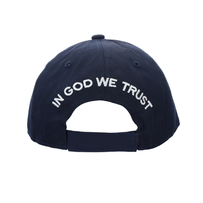 In God We Trust Cap – American Flag Bill | Cotton Twill Hat