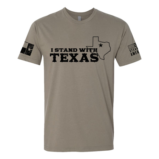 I Stand With Texas, Short Sleeve, Black / F.D.E. / O.D. Green