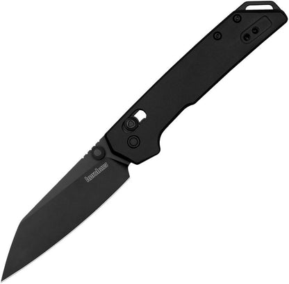Kershaw Mini Iridium 2051RBLK Folding Knife - 3" D2 Blade, Black Aluminum Handle
