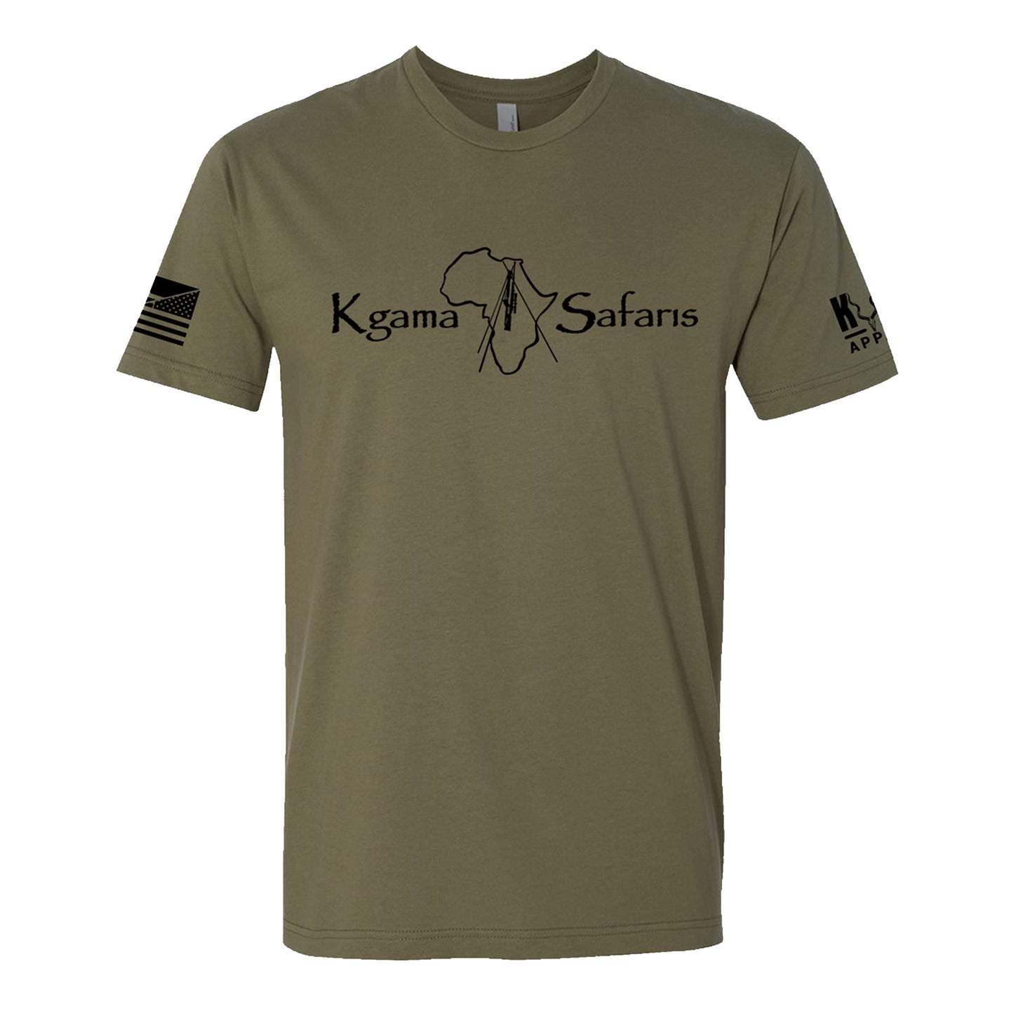 Kgama Safaris, Short Sleeve, O.D. Green