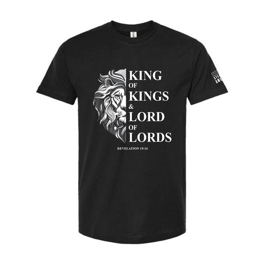 King of Kings & Lord of Lords Lion • Revelation 19:16 Faith T-Shirt