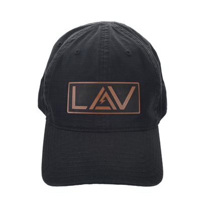 LAV Cap – Leather Patch Logo Hat | Ripstop Cotton Mesh Back