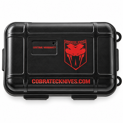 CobraTec - CTK-1 Medium | MBCTK1MDNS OTF Automatic Knife - 3" D2 - Black Aluminum
