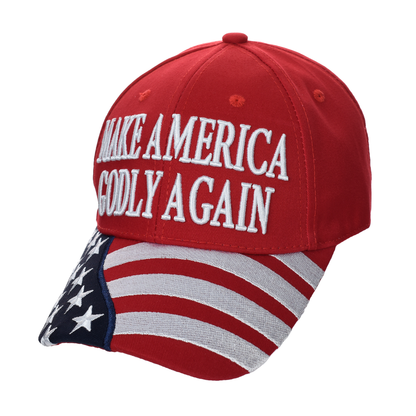 Make America Godly Again Cap – American Flag Bill | Cotton Twill Hat