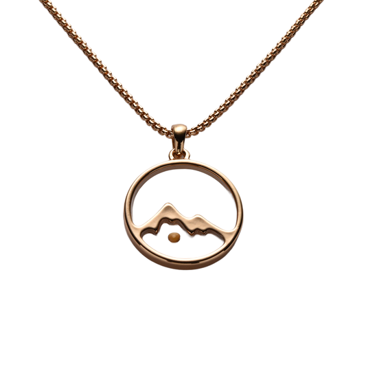 Mountain Mustard Seed Necklace – Faith Moves Mountains Christian Pendant