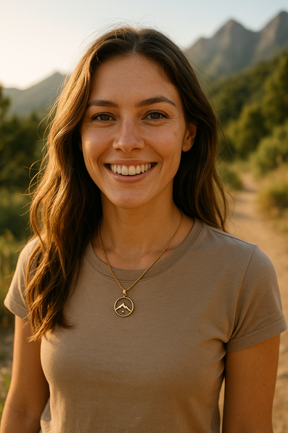 Mountain Mustard Seed Necklace – Faith Moves Mountains Christian Pendant