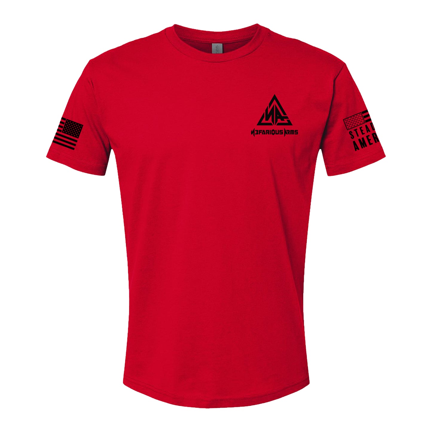 Nefarious Arms, Short Sleeve, Red