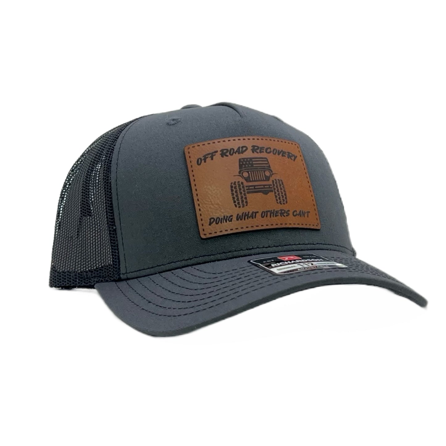 Off Road Recovery Cap, Richardson 112FP, Leather Patch