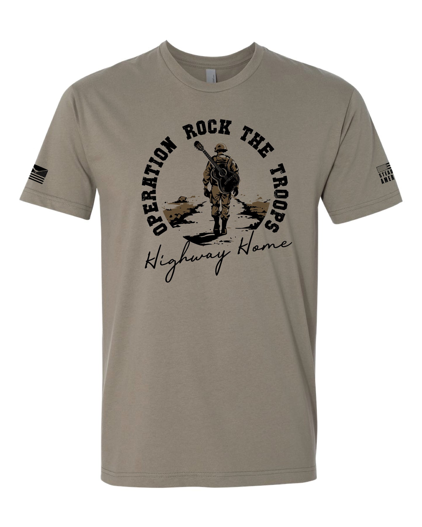 Operation Rock The Troops Custom T-Shirt, Front