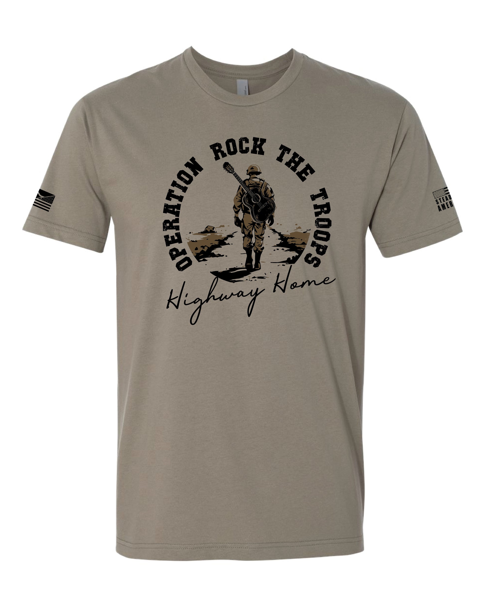 Operation Rock The Troops Custom T-Shirt, Front