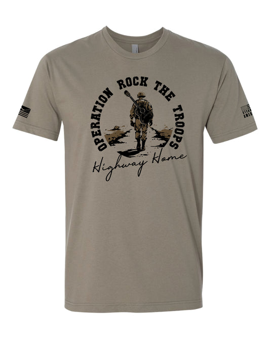 Operation Rock The Troops Custom T-Shirt, Front