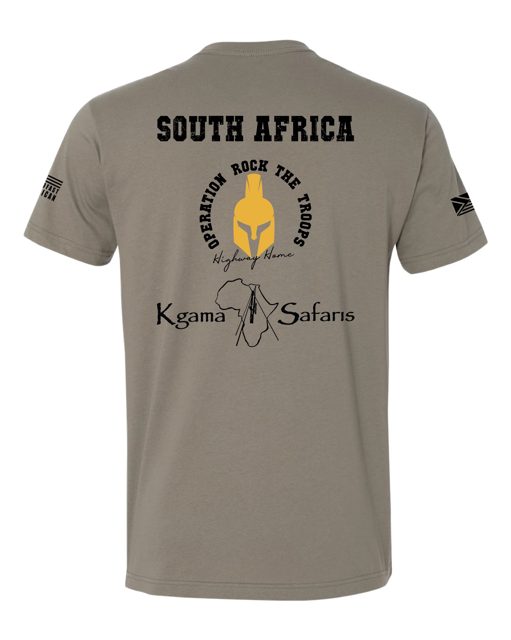 Operation Rock The Troops Custom T-Shirt, Back