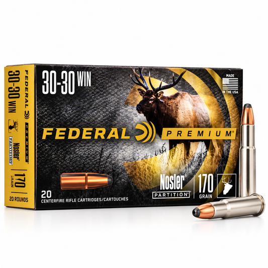.30-30 Win. | Federal P3030D | 170 gr. | Nosler® Partition® | Federal Premium® | 20 Rounds