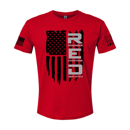 Remember Everyone Deployed (R.E.D.) American Flag T-Shirt