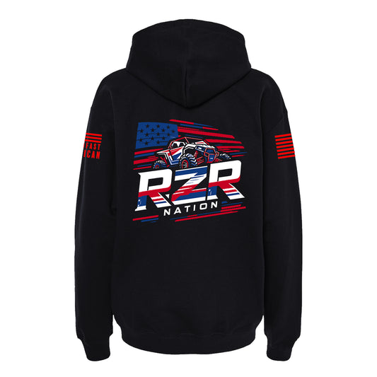 RZR Nation, SoftStyle Hoodie, Black