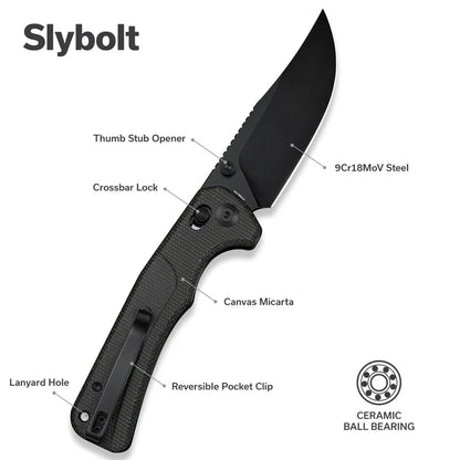 Sencut - Slybolt | S25001A-1 Folding Knife - 3.63" 9Cr18MoV