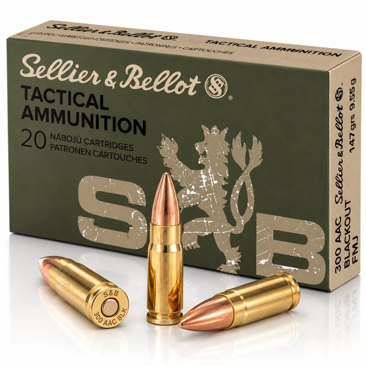 300 AAC Blackout | Sellier & Bellot SB300BLKB | 147 gr. | FMJ | 20 Rounds