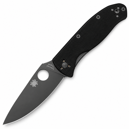 Spyderco - Tenacious - C122GBBKP | Liner Lock | 3.39" 8Cr13MoV Black Oxide | Black G10