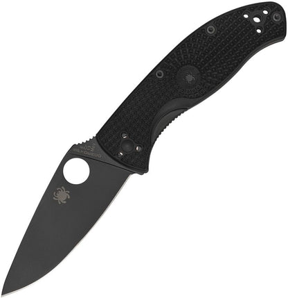 Spyderco C122PBBK Folding Knife - 3.39" 8Cr13MoV Blade, Black FRN Handle