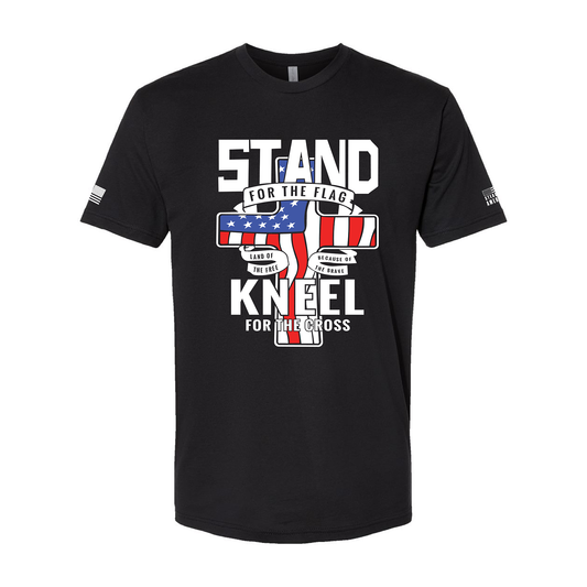 Stand For The Flag Kneel For The Cross T-Shirt