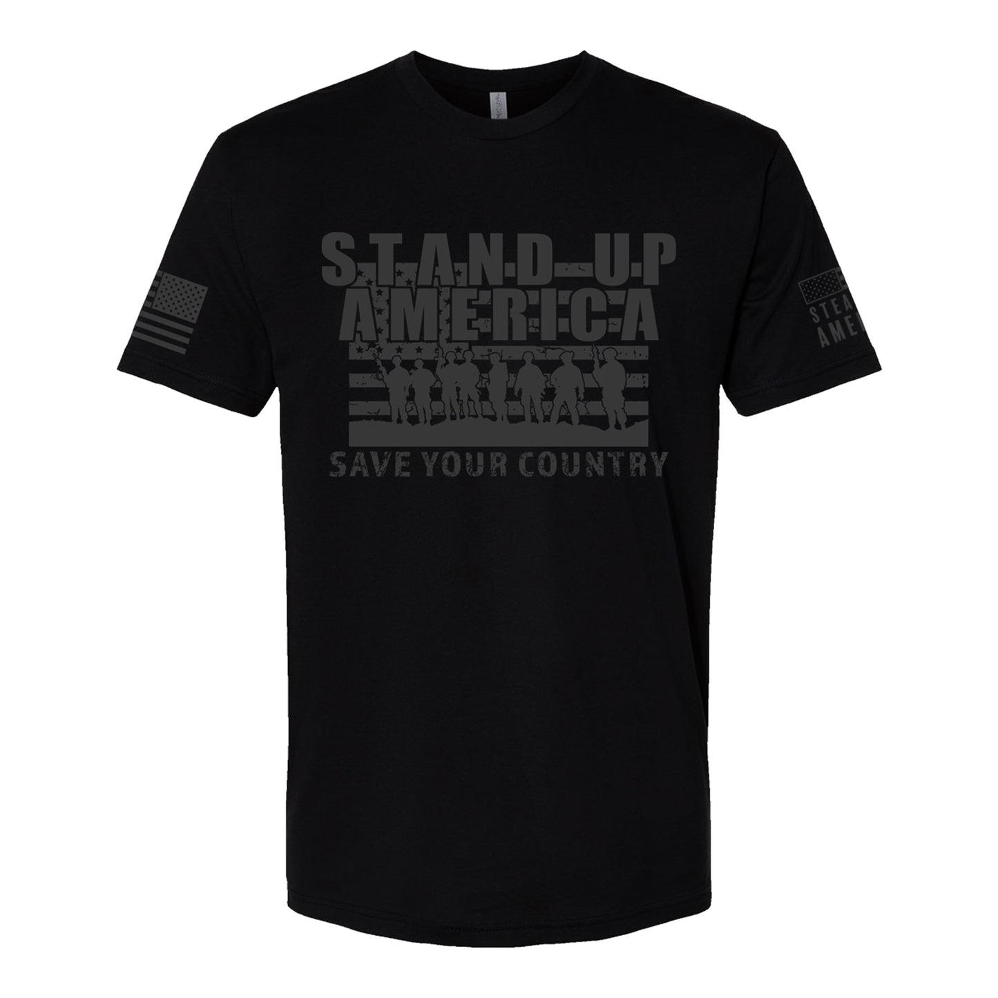 Stand Up America, Short Sleeve, Blackout