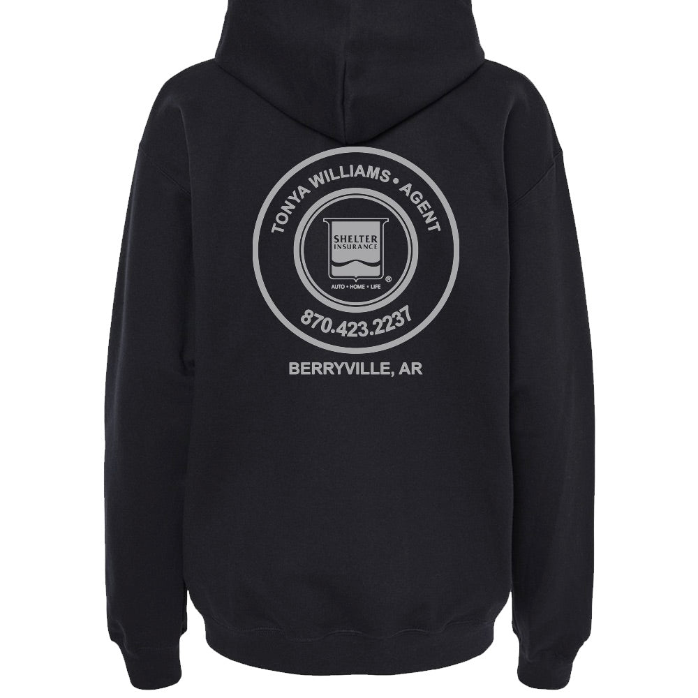 Tonya Williams Shelter Insurance Custom Hoodie, Back