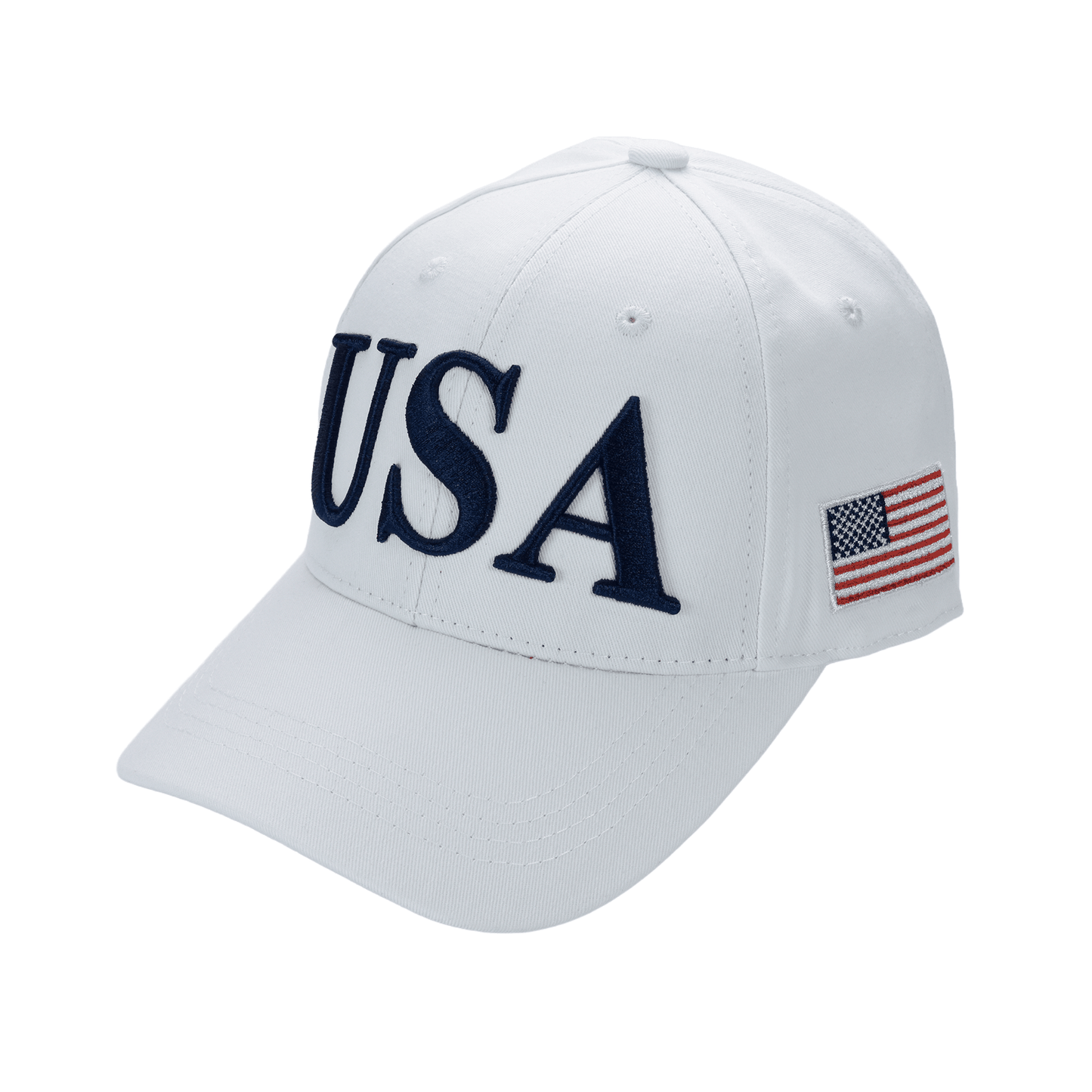 USA Premium Cotton Twill Patriot Cap – American Flag Dad Hat, Embroidered Hat
